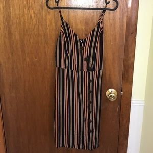 black striped dress